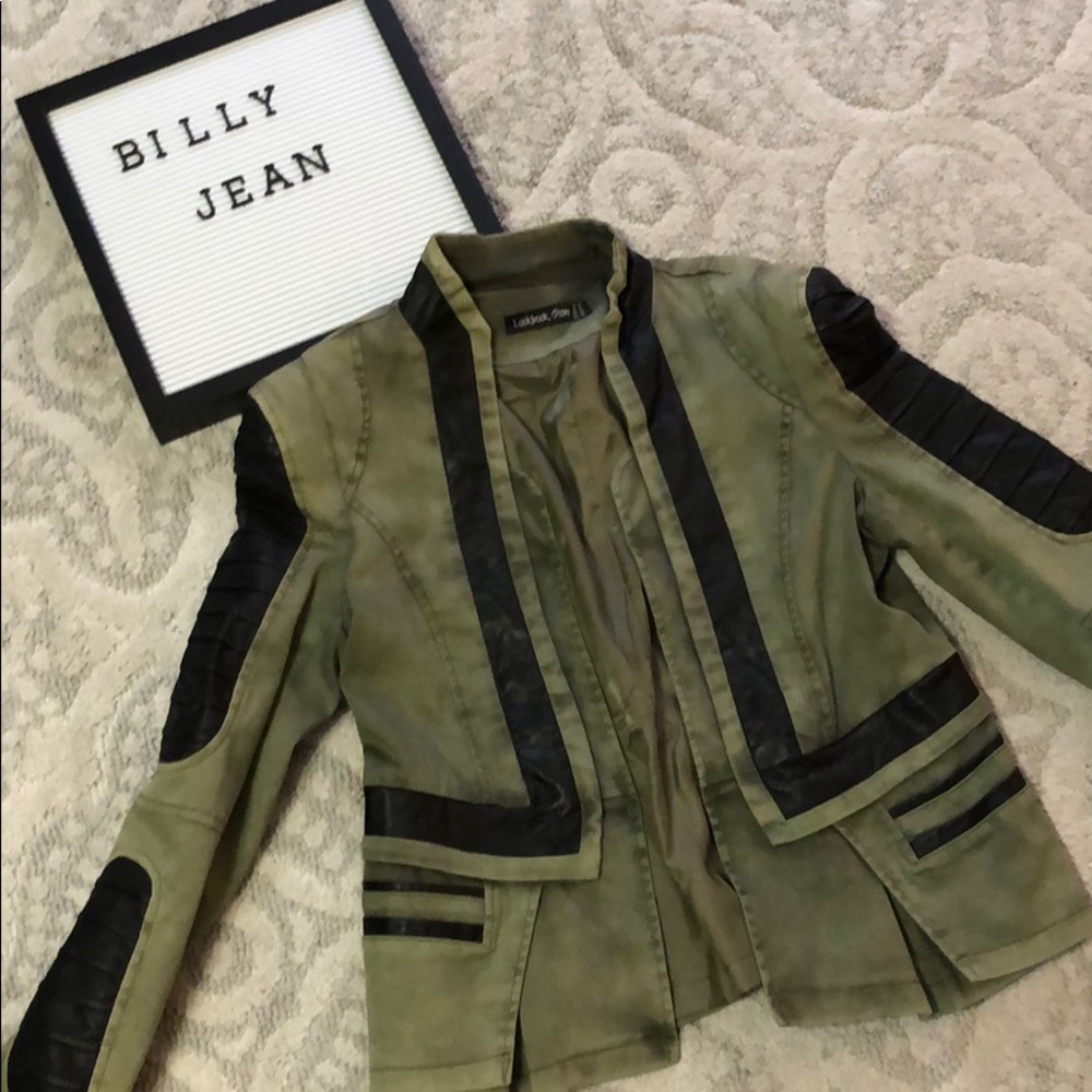 Green/Leather Jacket